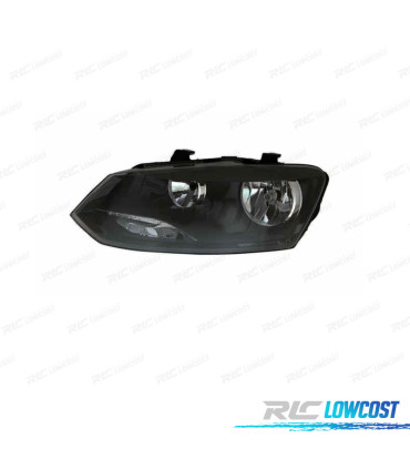 FARO SINISTRO VW VOLKSWAGEN POLO 6R 09-14 NERO