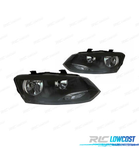 FARI VW VOLKSWAGEN POLO 6R 09-14 NERO
