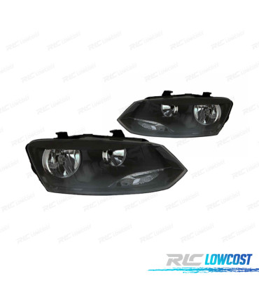 FARI VW VOLKSWAGEN POLO 6R 09-14 NERO