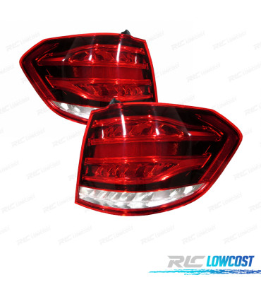 FANALI MERCEDES W212 13-16 ROSSO BIANCO NERO