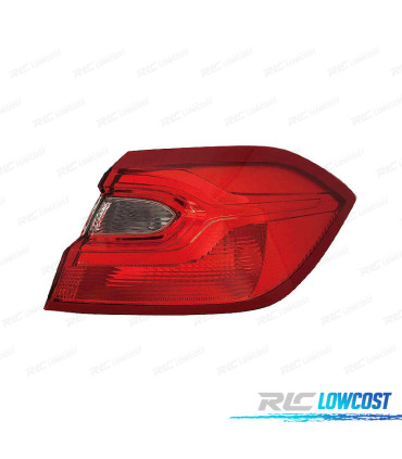 FANALE DESTRO FORD FIESTA 17- ROSSO BIANCO