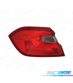 FANALE SINISTRO FORD FIESTA 17- ROSSO BIANCO