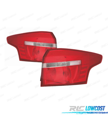 FANALI FORD FOCUS SW 14-17 ROSSO BIANCO