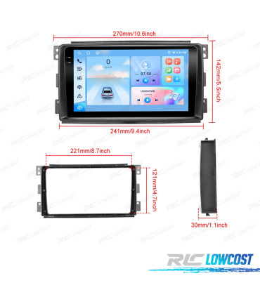 RADIO GPS ANDROID 13 SMART 05-10