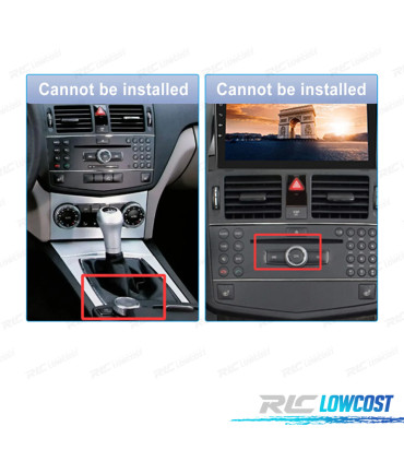 RADIO GPS ANDROID MERCEDES CLASSE C W204 / S204 07-10