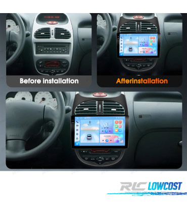RADIO GPS ANDROID PEUGEOT 206 / 206CC / CITROÈN C2 02-10