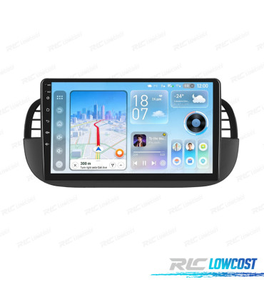 RADIO GPS ANDROID 13 FIAT 500 07-15
