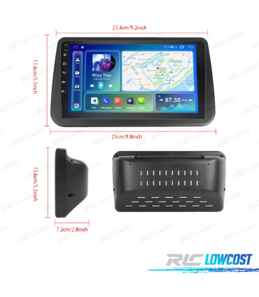 RADIO GPS ANDROID OPEL CORSA C / COMBO 00-06