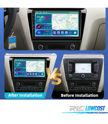 RADIO GPS ANDROID SKODA RAPID 12-19