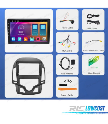 RADIO GPS ANDROID 13 HYUNDAI I30 07-11