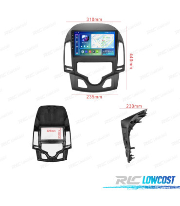 RADIO GPS ANDROID 13 HYUNDAI I30 07-11