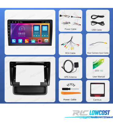 RADIO GPS ANDROID 13 RENAULT TRAFIC / OPEL VIVARO / NISSAN PRIMASTAR 10-14