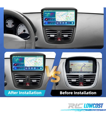 RADIO GPS ANDROID 13 PEUGEOT 207 09-12