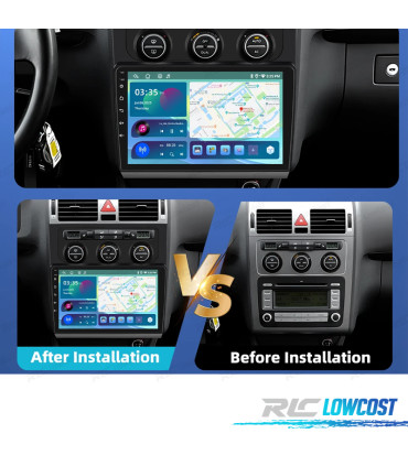 RADIO GPS ANDROID 13 VOLKSWAGEN TOURAN 03-06