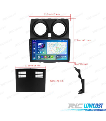 RADIO GPS ANDROID 13 NISSAN QASHQAI 06-18