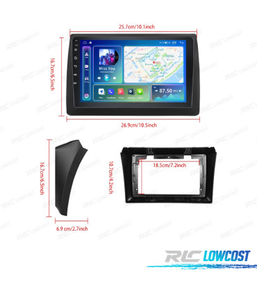 RADIO GPS ANDROID 13 FIAT STILO 01-08