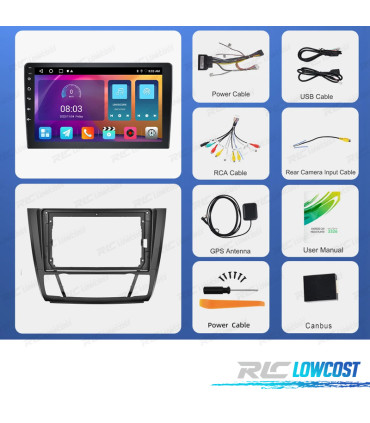 RADIO GPS ANDROID 13 BMW SERIE 1 E81 / E82 / E87 / E88 08-12
