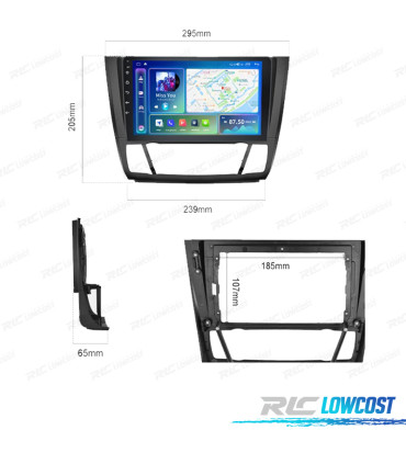 RADIO GPS ANDROID 13 BMW SERIE 1 E81 / E82 / E87 / E88 08-12