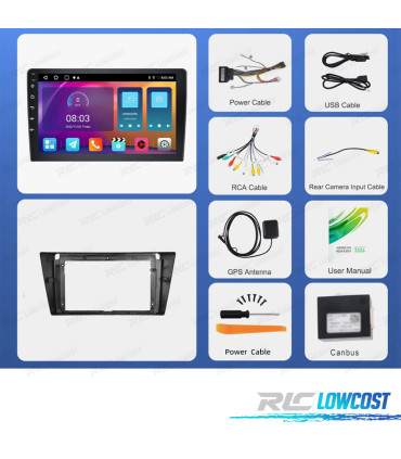 RADIO GPS ANDROID 13 BMW E90 / E91 / E92 / E93 05-14