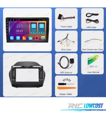 RADIO GPS ANDROID 13 HYUNDAI IX35 10-15