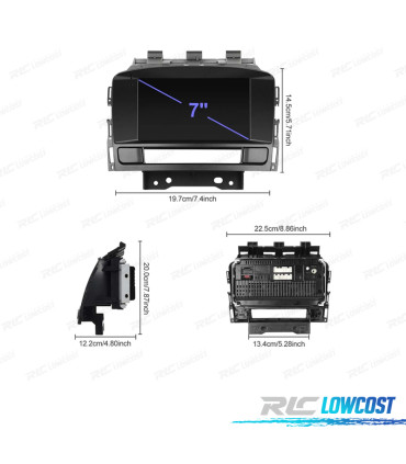 RADIO GPS ANDROID 13 OPEL ASTRA J 09-12