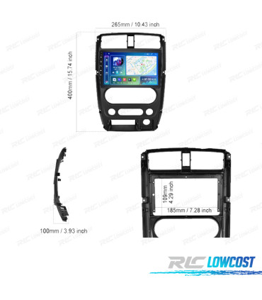 RADIO GPS ANDROID 13 SUZUKI JIMNY 07-12