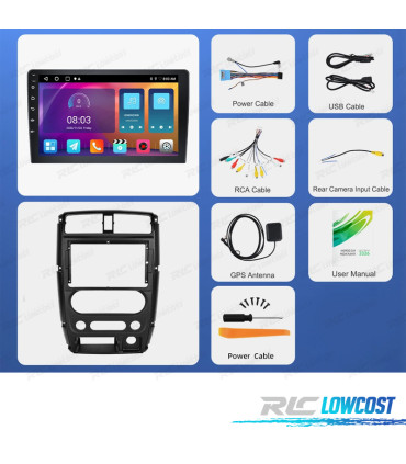 RADIO GPS ANDROID 13 SUZUKI JIMNY 07-12
