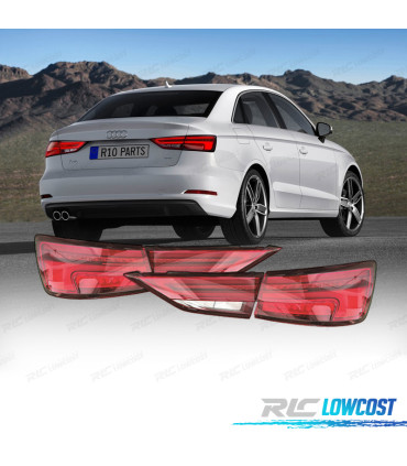 FANALI AUDI A3 8V 13-16 LOOK RESTYLING LED