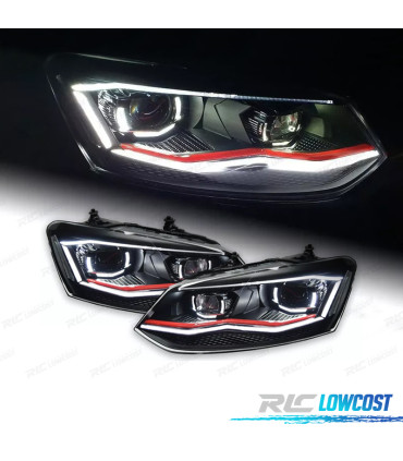 FARI VOLKSWAGEN POLO 6R 6C 09-17 LOOK GTI 18
