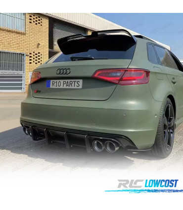 ALETTONE AUDI A3 8V 12-20 LOOK OETTINGER NERO LUCIDO