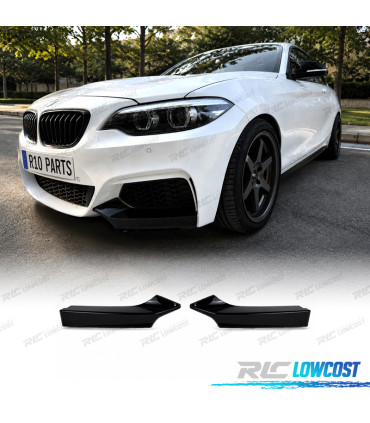 SPLITTER BMW F22 14-21 LOOK M NERO LUCIDO
