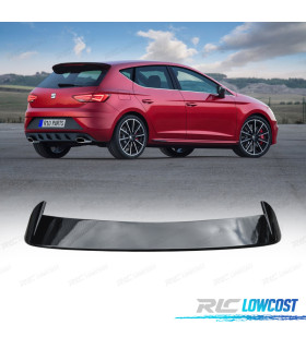 SPOILER ALETTONE SEAT LEON MK3 5P 13-20 NERO LUCIDO