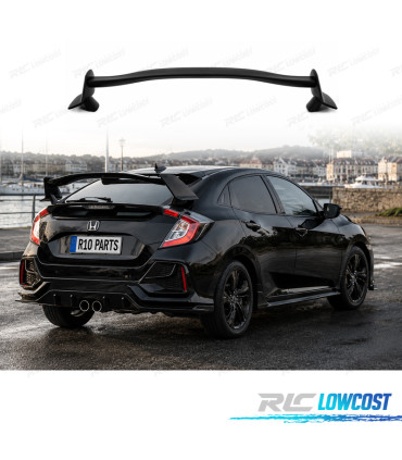 SPOILER HONDA CIVIC HATCHBACK 16-20 LOOK TYPE R NERO OPACO