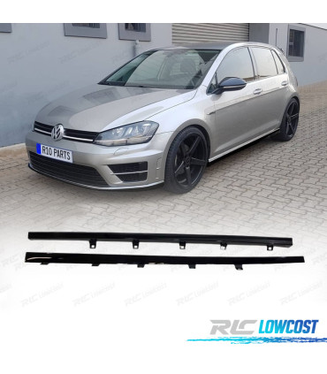PROFILI LATERALI VOLKSWAGEN VW GOLF 7 7.5 R-LINE 12-20 NERO LUCIDO