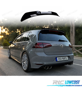 SPOILER ALETTONE VOLKSWAGEN VW GOLF 7 GTI GTD R 12-17 NERO LUCIDO