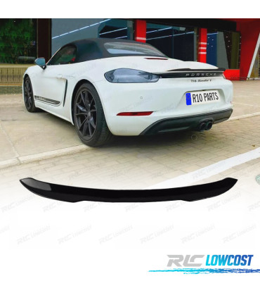 SPOILER PORSCHE CAYMAN 718 BOXSTER 17- NERO LUCIDO
