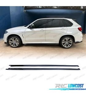 PROFILI LATERALI BMW X5 F15 12-18 LOOK M PERFORMANCE NERO LUCIDO