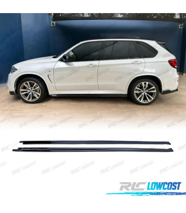 PROFILI LATERALI BMW X5 F15 12-18 LOOK M PERFORMANCE NERO LUCIDO