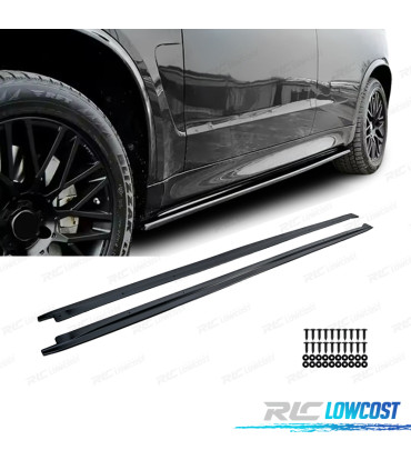 PROFILI LATERALI BMW X5 F15 12-18 LOOK M PERFORMANCE NERO LUCIDO