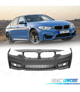PARAURTI ANTERIORE BMW F30 F31 LOOK M3 PDC SRA + GRIGLIE FENDINEBBIA