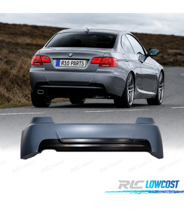 PARAURTI POSTERIORE BMW E92 E93 LOOK M USCITA DOPPIA SINISTRA