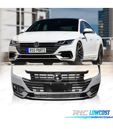 PARAURTI ANTERIORE VOLKSWAGEN VW ARTEON 17-20 LOOK R-LINE PDC CROMATO