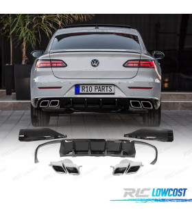 DIFFUSORE VOLKSWAGEN ARTEON 20-24 LOOK R NERO LUCIDO
