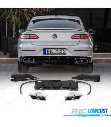 DIFFUSORE VOLKSWAGEN ARTEON 20-24 LOOK R NERO LUCIDO
