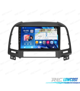 RADIO GPS 9'' ANDROID 13 HYUNDAI SANTA FE 06-12 2 DIN 4GB+64GB