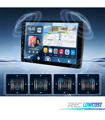 RADIO GPS 9'' ANDROID 13 MAZDA 2 07-14 2 DIN 4GB+64GB