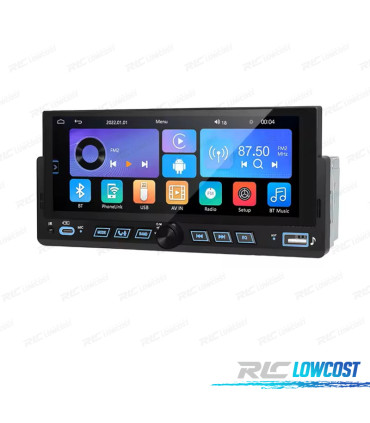 AUTORADIO MULTIMEDIA UNIVERSALE 1 DIN 7" CARPLAY / ANDROID 13 AUTO