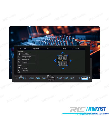 AUTORADIO MULTIMEDIA UNIVERSALE 1 DIN 7" CARPLAY / ANDROID 13 AUTO