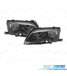 FARI BMW E46 4P 01-05 XENON FONDO NERO