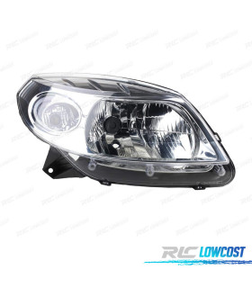 FARO DESTRO DACIA SANDERO 08-11 FONDO CROMATO